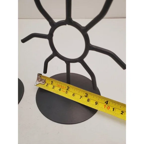 Celestial candlestick Metal star and moon candle holder Vintage altar decor Gift - Picture 7 of 10